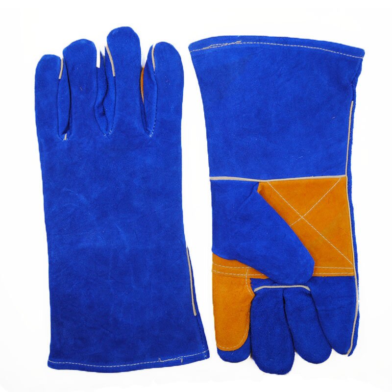 Welding Gloves Factory - OEM High Quality Long Cow Split Leather