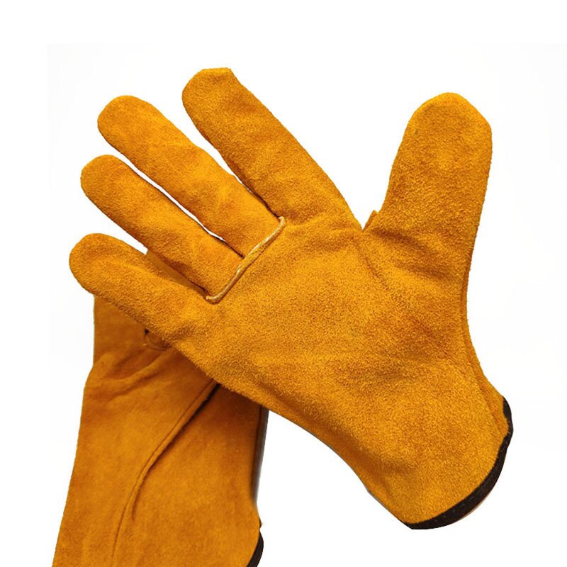 Driver Work Gloves Factory - OEM High Quality 10 Inch Yellow Cow Split