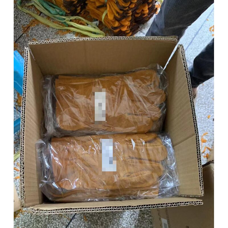 Driver Work Gloves Factory - OEM High Quality 10 Inch Yellow Cow Split