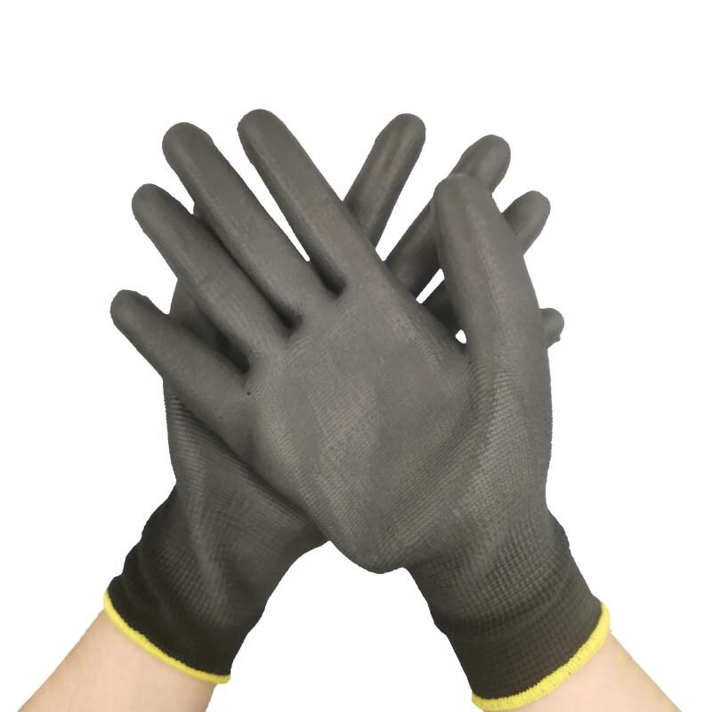 Garden Gloves Manufacturer - OEM Wholesale 13 Gauge Black PU Palm