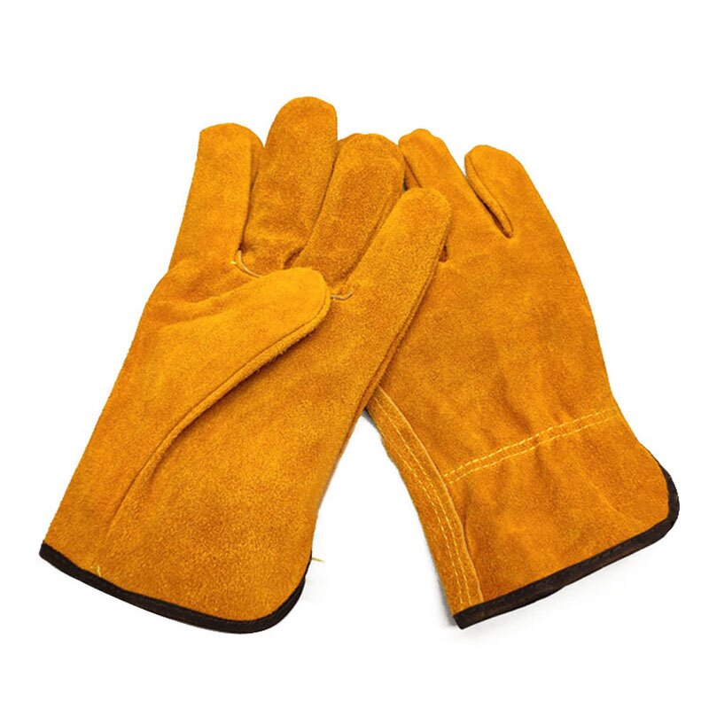 Driver Work Gloves Factory - OEM High Quality 10 Inch Yellow Cow Split