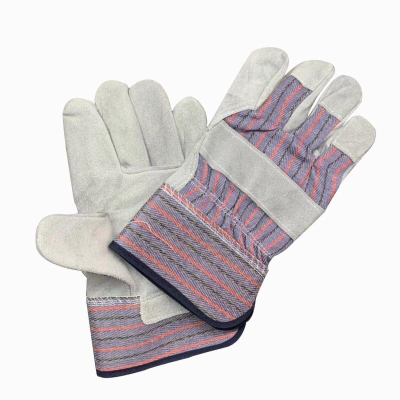 Leather Gloves Manufacturer - OEM Custom Logo Half Palm Cow Split