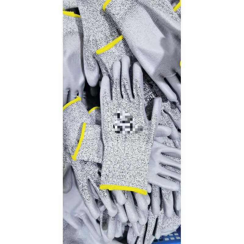 Anti-Cut Gloves Manufacturer - OEM EN388 HPPE Knit Custom PU Coated