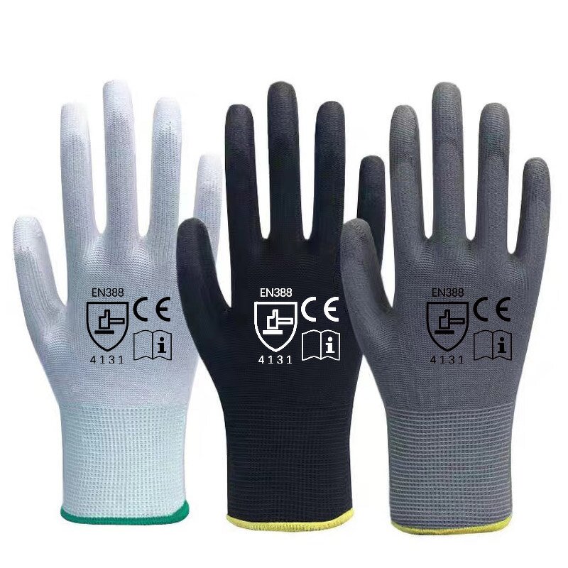 Industrial Gloves Factory - OEM 13G Anti-Static Polyurethane Coating