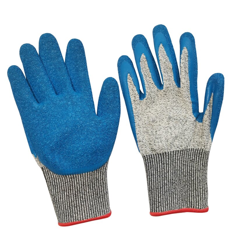 Cut Resistant Gloves Manufacturer - OEM Wrinkle Latex Rubber Coated