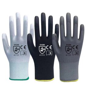 Safety Gloves Manufacturer - OEM Custom Logo 13G Black Anti-Static