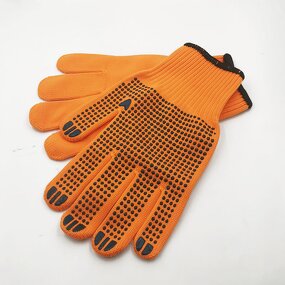 Safety Gloves Factory - OEM Custom Cheap Anti Slip Nylon PVC Dotted