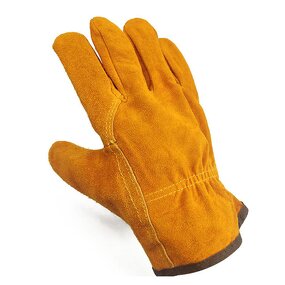 Driver Work Gloves Factory - OEM High Quality 10 Inch Yellow Cow Split