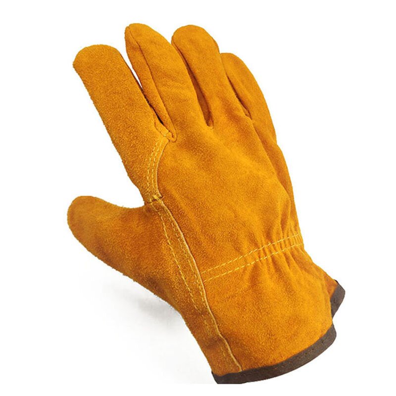 Driver Work Gloves Factory - OEM High Quality 10 Inch Yellow Cow Split
