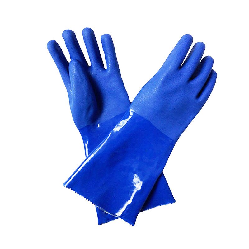Waterproof Gloves Factory - OEM Heavy Duty Red PVC Industrial