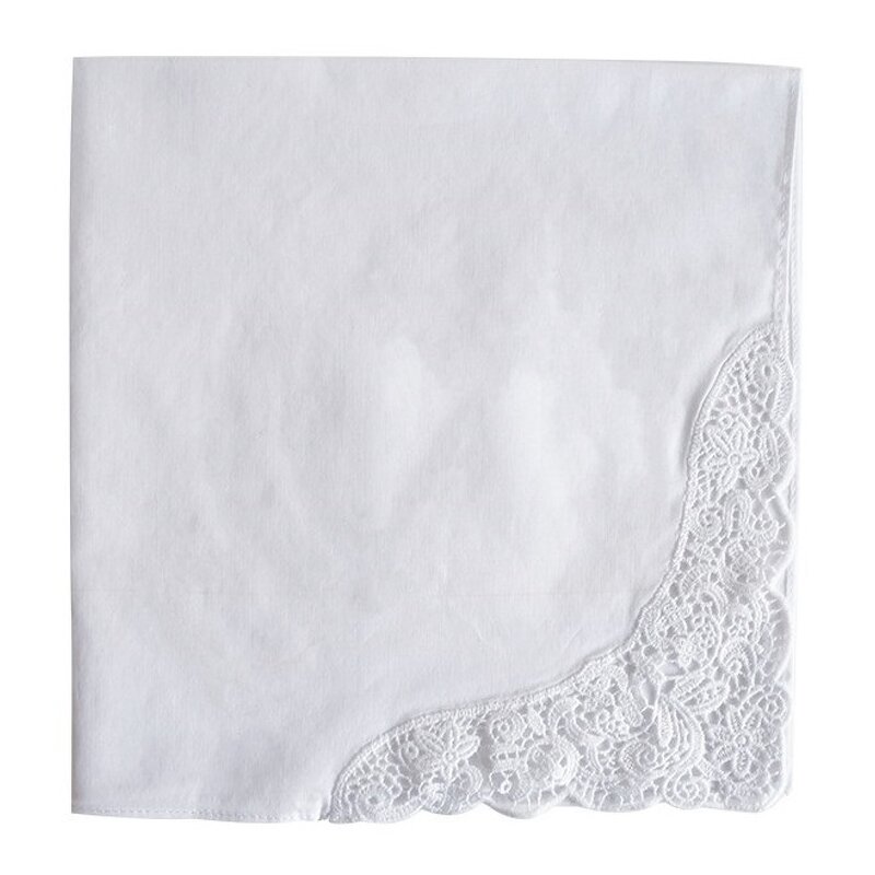 Lace Handkerchief Supplier - OEM Cotton Crochet Embroidery Hankies