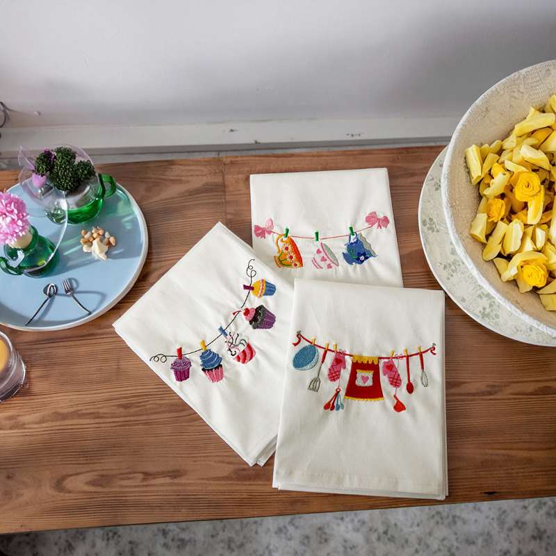 Kitchen Towel Manufacturer - OEM 45x65cm Soft Cotton Handmade Tea Towels