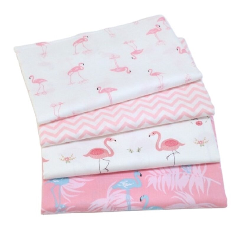 Dinosaur Fabric Supplier - OEM 4pcs Printed Cotton Quilting Squares