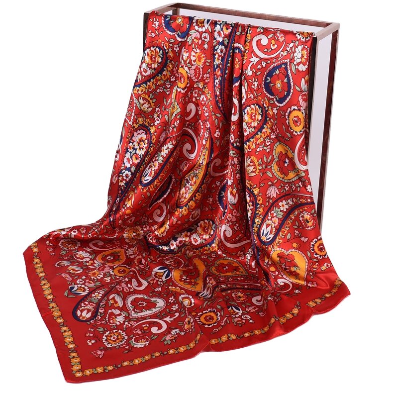 Vintage Bandana Manufacturer - OEM Printed Paisley Beach Silk Scarf