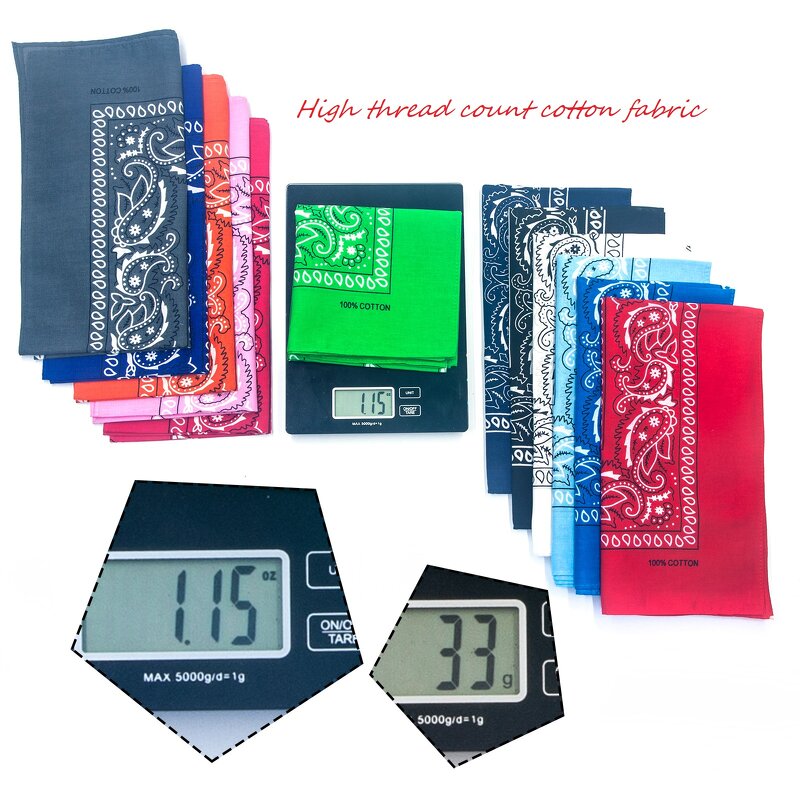 Paisley Bandana Manufacturer - OEM High Thread Count Soft Square Scarf