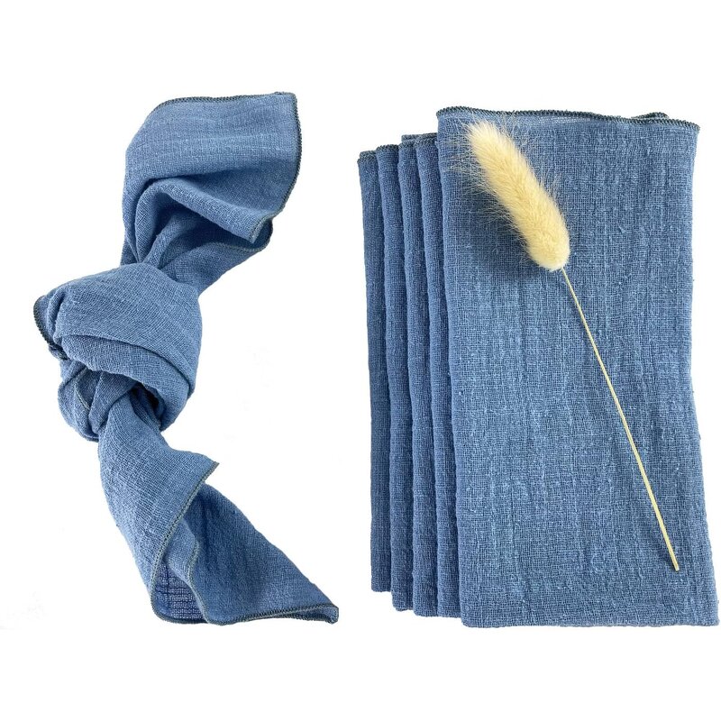 Linen Napkins Manufacturer - OEM 16.5in Natural Soft Cotton Dinner Napkins