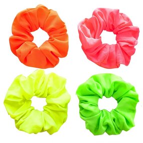 Neon Scrunchies Supplier - OEM Summer Custom Silk Hair Ropes