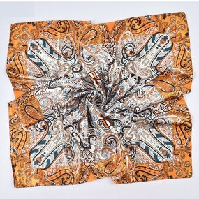 Paisley Scarf Factory - OEM 35in Ethnic Style Satin Headscarf
