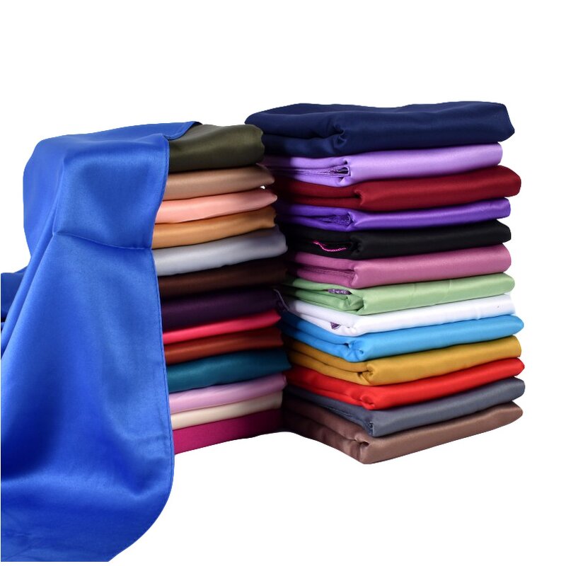 Large Bandana Factory - OEM 35 Inch Solid Color Satin Hair Wrap