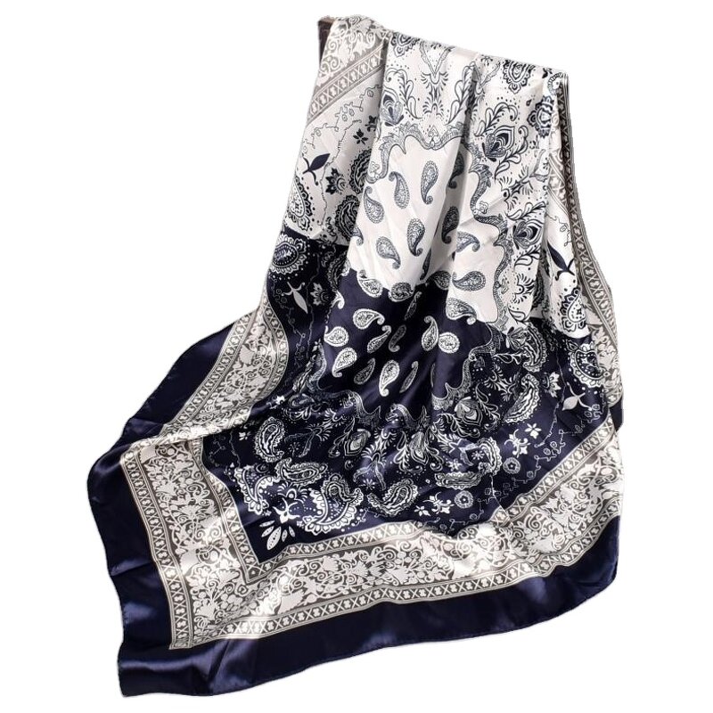 Silk Bandana Factory - OEM 35 Inch Lightweight Satin Head Wraps