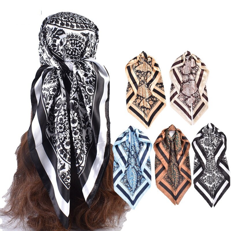 Custom Bandana Factory - OEM Large Square Satin Sleep Scarves