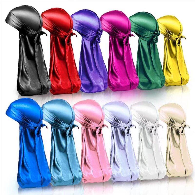 Hip Hop Durag Factory - OEM Wholesale Satin Silk Long Tail Headwear
