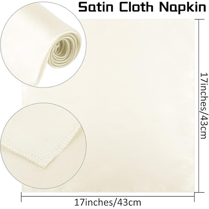 Silky Napkins Manufacturer - OEM 17 Inch Handmade Solid Color Tableware