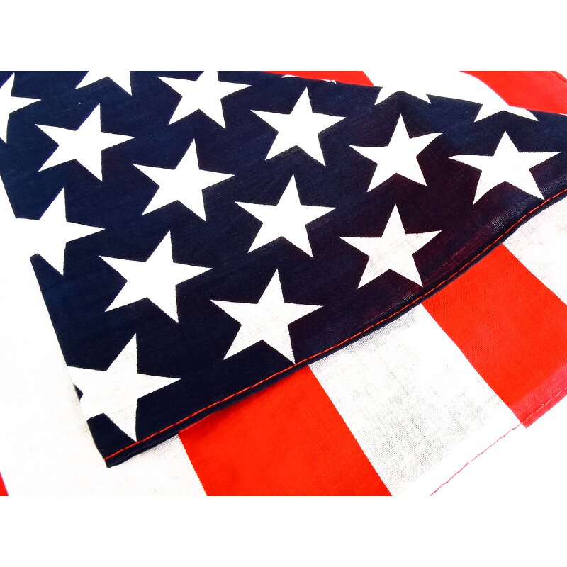 USA Flag Bandana Factory - OEM Custom Printed Breathable Square Scarf
