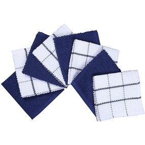 Striped Dish Towel Supplier - OEM 8 Pack Reusable Eco-Friendly Tea Towels