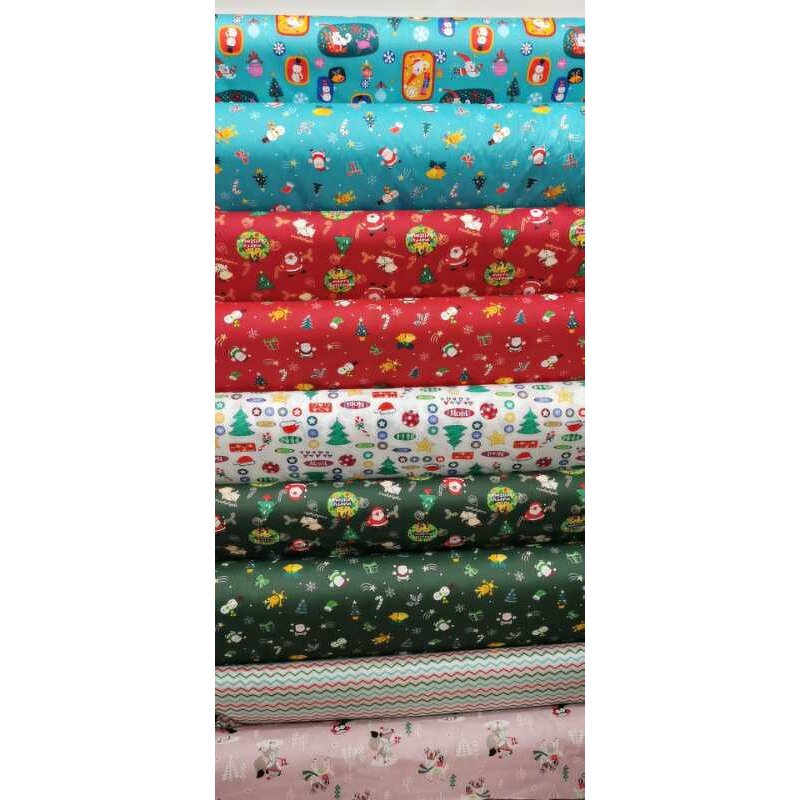 Christmas Fabric Manufacturer - OEM 8pcs Twill Cotton Holiday Bundles