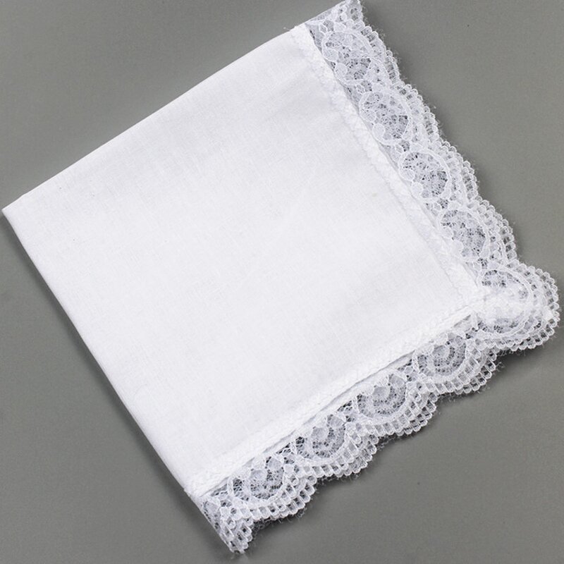 Lace Handkerchief Factory - OEM Vintage 100% Cotton Wedding Hankies