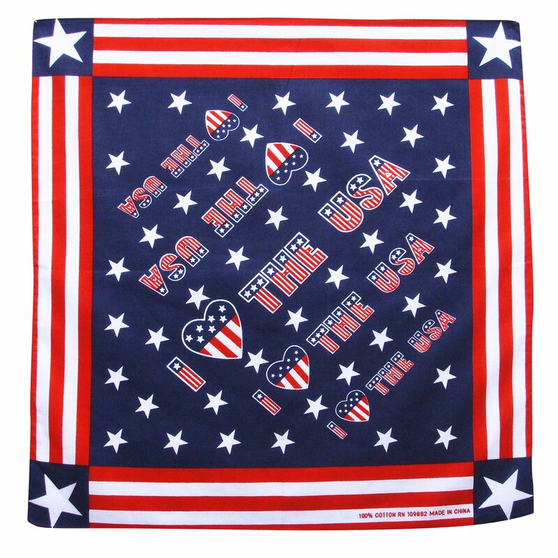 American Bandana Factory - OEM Cheap Cotton Country Flag Scarf