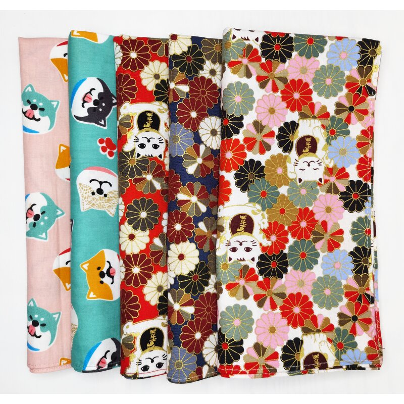 Furoshiki Wrapping Factory - OEM 5pcs Japanese Cotton Lunch Box Cloth