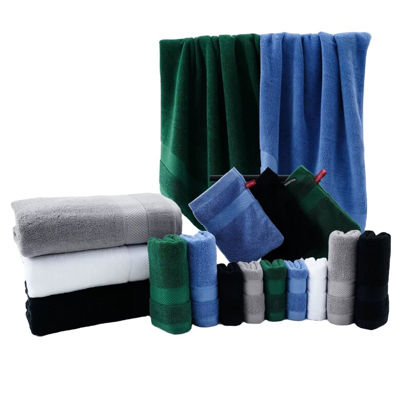 Jacquard Towel Set Supplier - OEM 3 Pack Bath Hand Wash Cloths Set