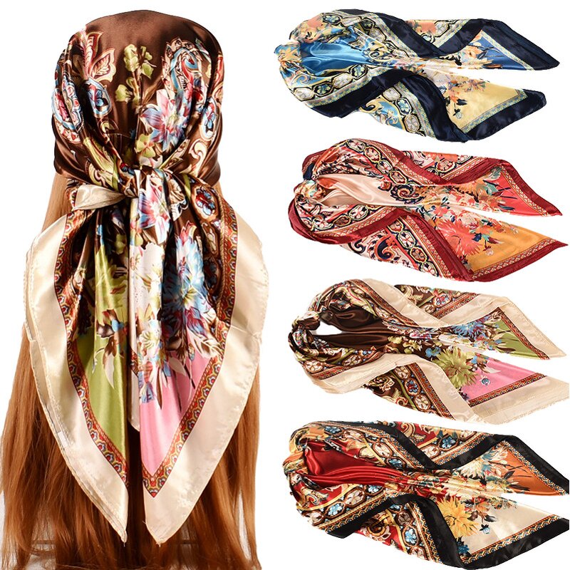 Big Bandana Factory - OEM 90cm Digital Printing Satin Scarves