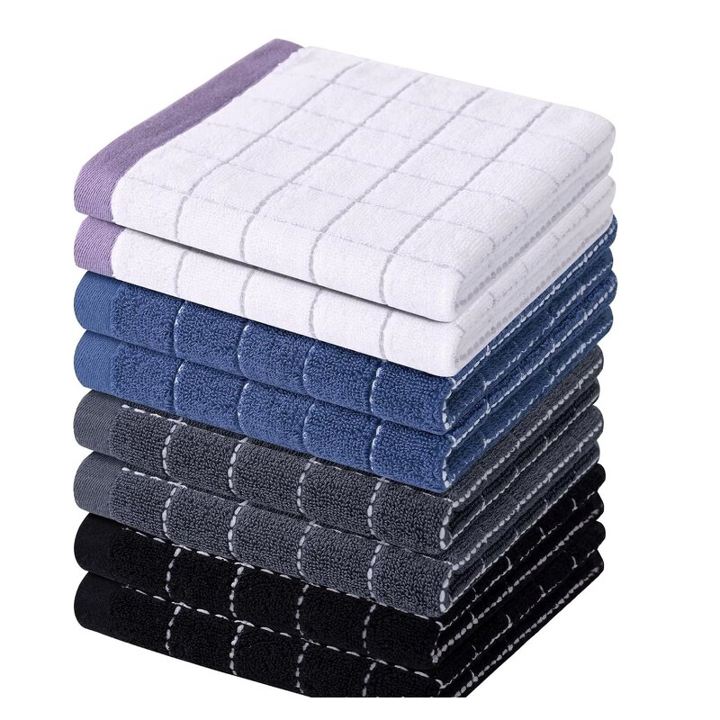 Cotton Dish Towel Manufacturer - OEM 6 Pack Ultra Absorbent Kitchen Towels