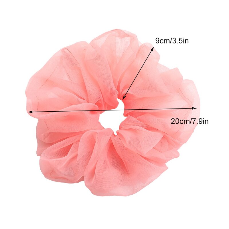 Scrunchies Supplier - OEM Wholesale 20cm Oversized Organza Hair Ties