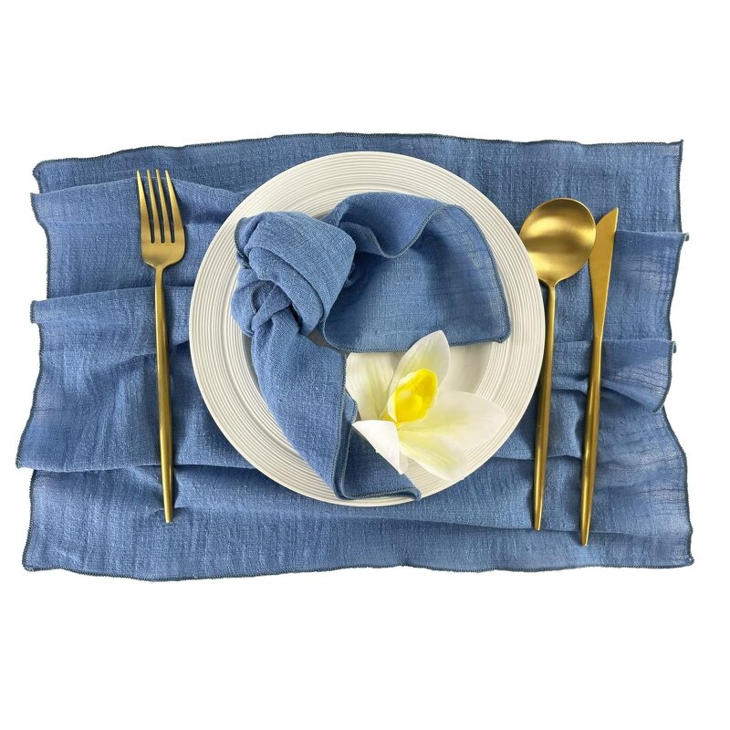 Linen Napkins Manufacturer - OEM 16.5in Natural Soft Cotton Dinner Napkins