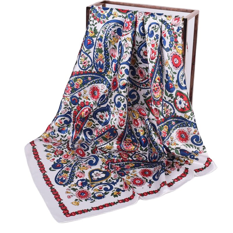 Vintage Bandana Manufacturer - OEM Printed Paisley Beach Silk Scarf