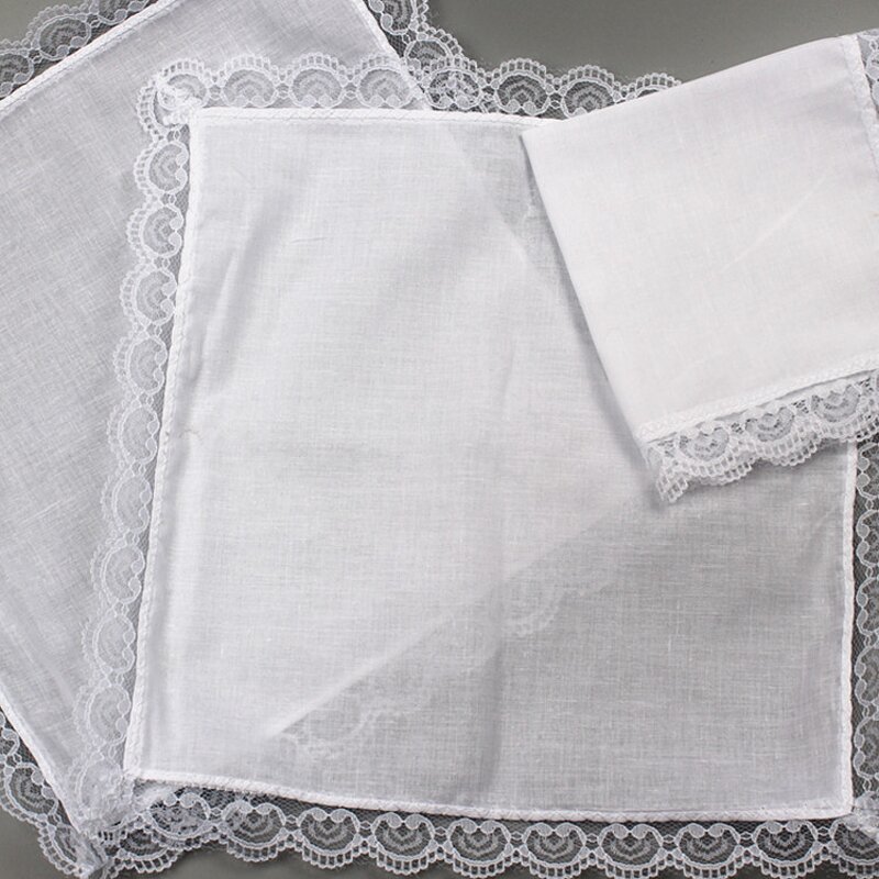 Lace Handkerchief Factory - OEM Vintage 100% Cotton Wedding Hankies