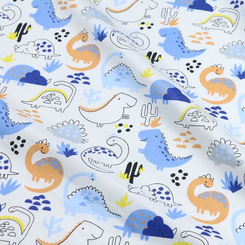 Dinosaur Fabric Supplier - OEM 4pcs Printed Cotton Quilting Squares