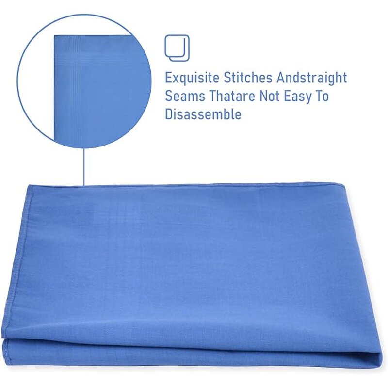 Mens Handkerchief Manufacturer - OEM 5 Pack Soft Cotton Pocket Squares