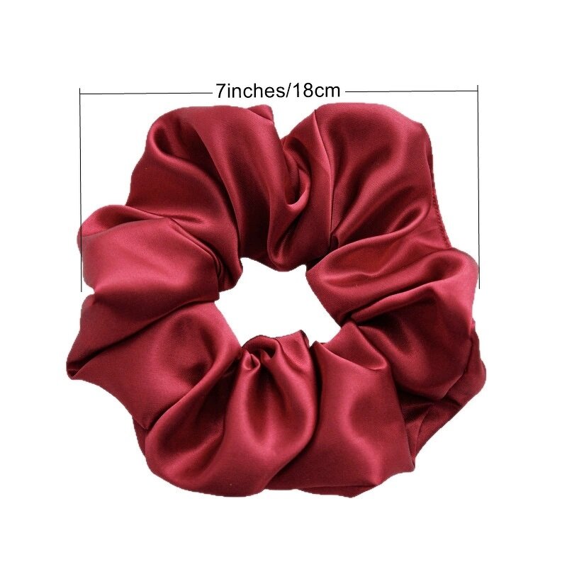 Jumbo Scrunchies Supplier - OEM XXXL Large Satin Elastic Hairbands