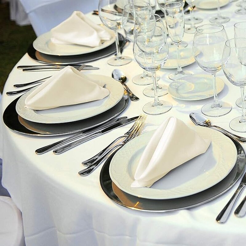 Silky Napkins Manufacturer - OEM 17 Inch Handmade Solid Color Tableware