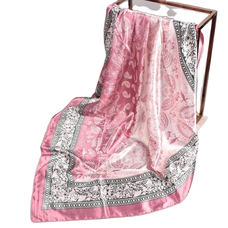 Silk Bandana Factory - OEM 35 Inch Lightweight Satin Head Wraps