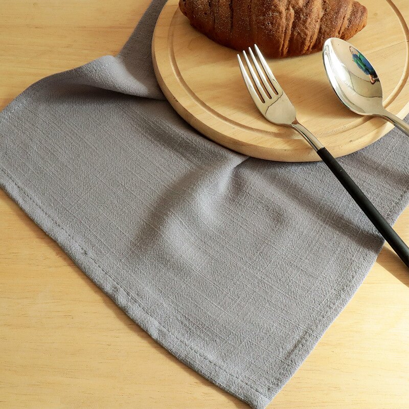 Linen Napkins Manufacturer - OEM 30x40cm Natural Woven Reusable Napkins