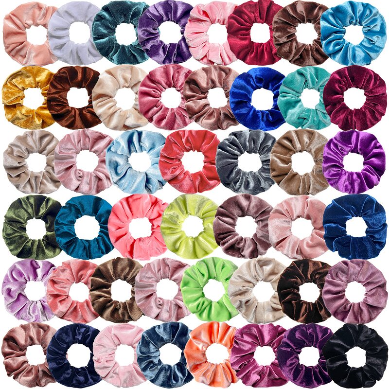 Korean Scrunchies Manufacturer - OEM Premium Velvet Elastic Hairbands