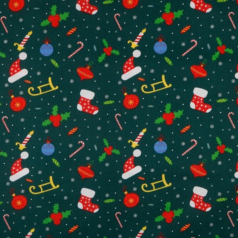 Christmas Fabric Manufacturer - OEM 10pcs Santa Snowman Sewing Squares