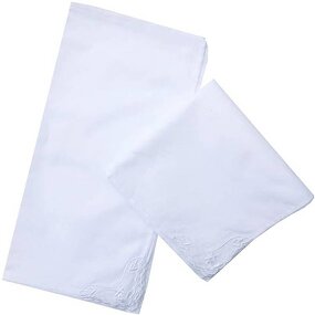Wedding Handkerchief Supplier - OEM White Lace Embroidered Hankies