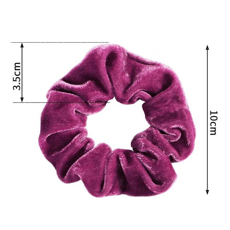 High Quality Scrunchies Supplier - OEM 40 Pcs Durable Velvet Hair Ties